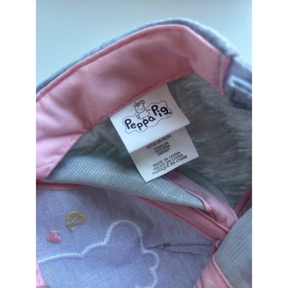 Peppa Pig colorful embroidery toddler hat adjustable Peppa pink cotton RARE - Picture 5 of 7